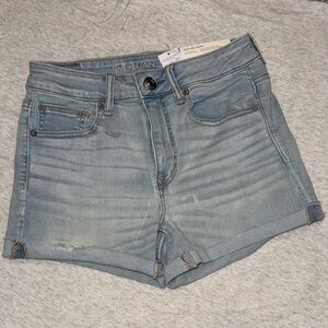 American Eagle Outfitters Women's Light Blue Jean Shorts